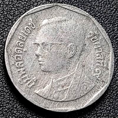 泉币菌-第229场-拍品多 请提前出价 泰国70年代5铢 曼谷云石寺 拉玛九世 铜镍包铜 24mm