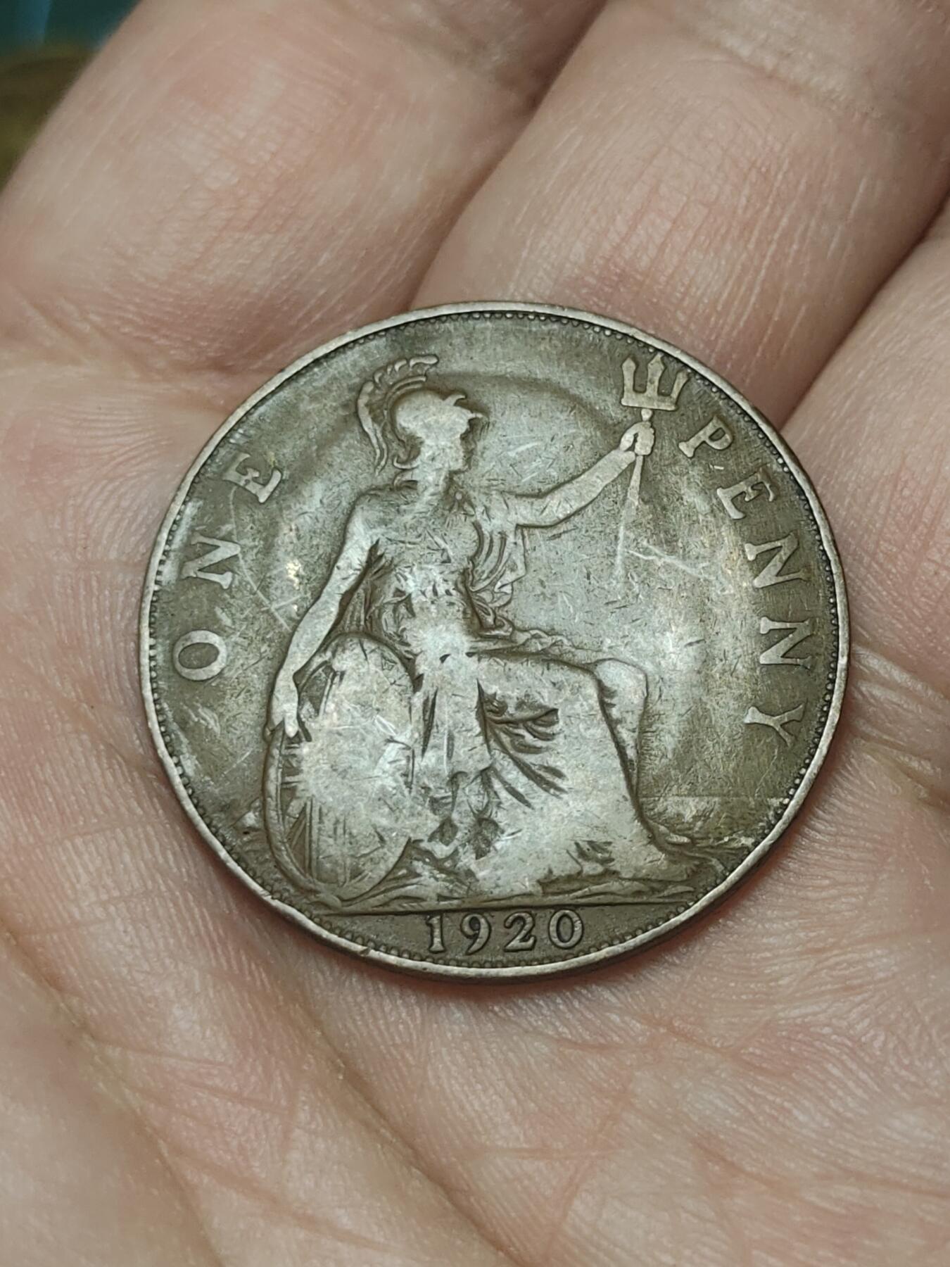 2026年第四十五场(总第二百一十四场）外国好品散币场(免佣金) 英国🇬🇧1920年1便士(乔治五世第一版)