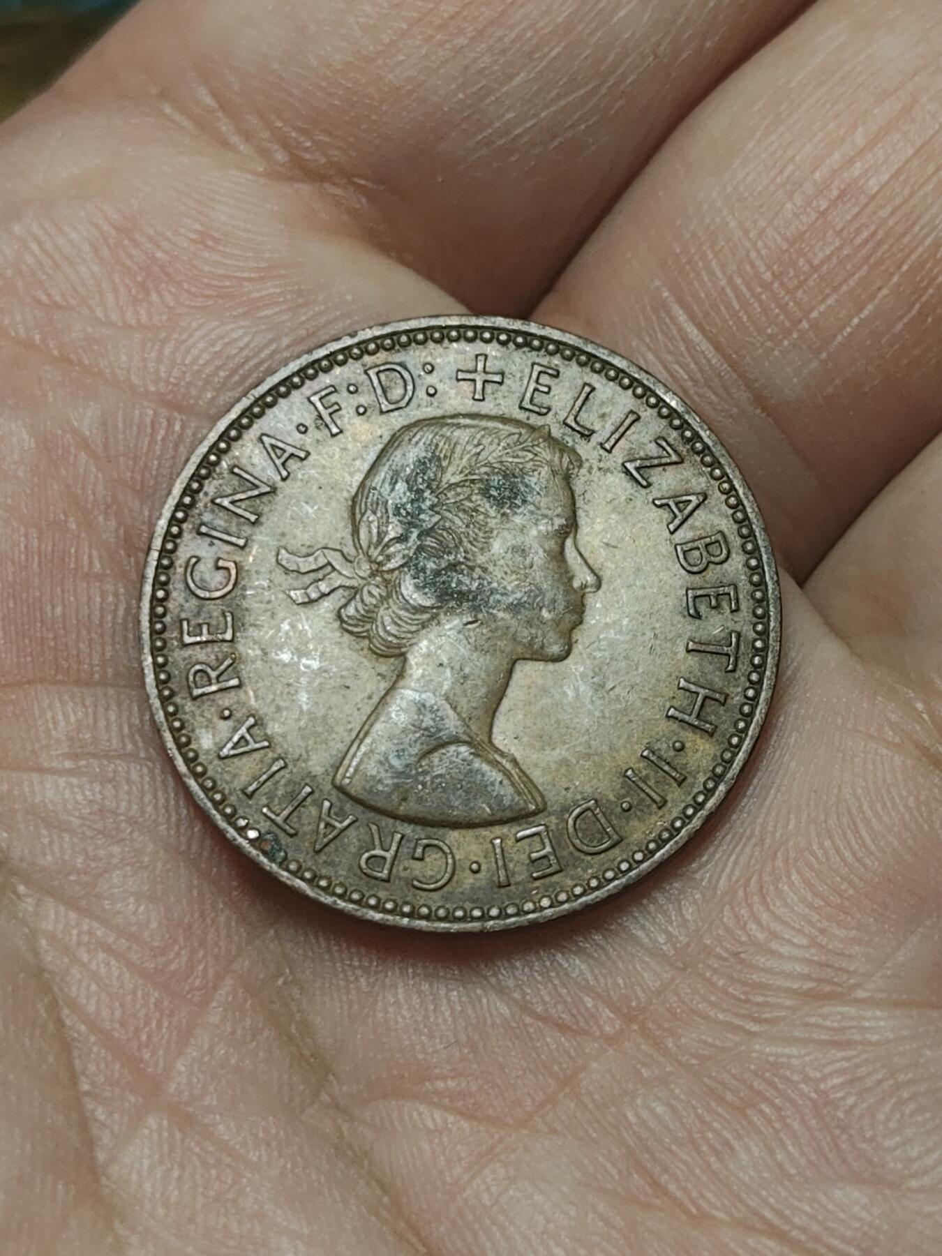 2026年第四十五场(总第二百一十四场）外国好品散币场(免佣金) 英国🇬🇧1962年1/2便士(伊丽莎白二世青年桂冠第二版)