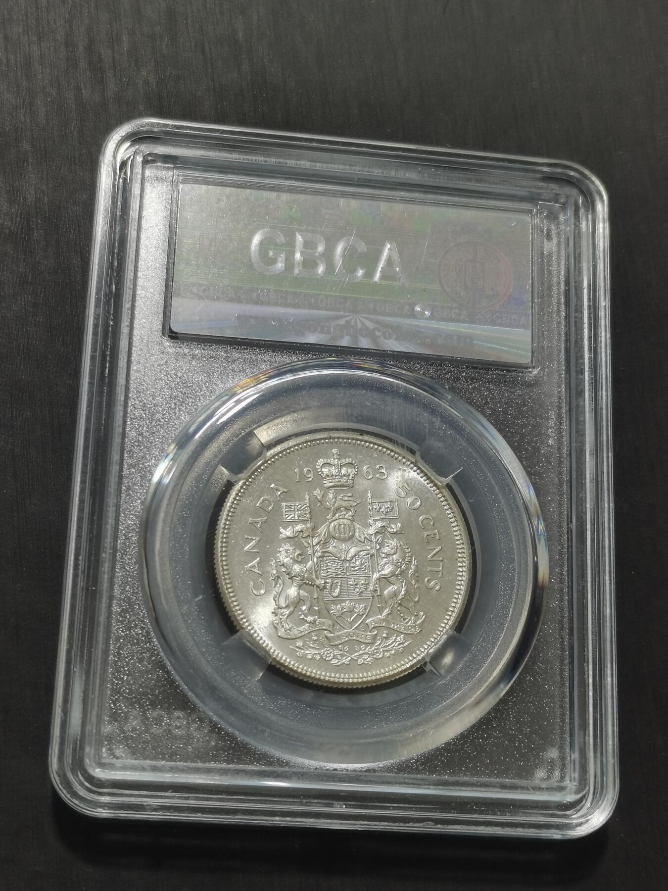 天下钱庄专场欢迎参拍 加拿大伊丽莎白半圆银币