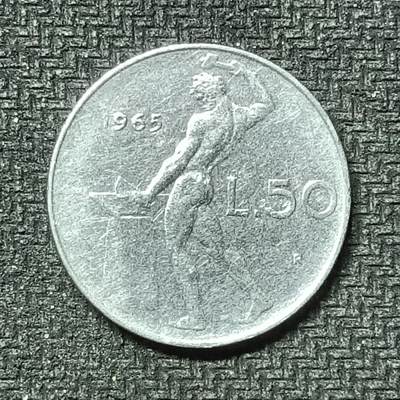 逸泉钱币2026第十九场世界钱币纪念币B2310-2754 2505意大利1965年50里拉