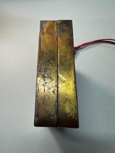 清-民国-建国｜老铜器专场.伍 民国婴戏图錾刻老铜墨盒