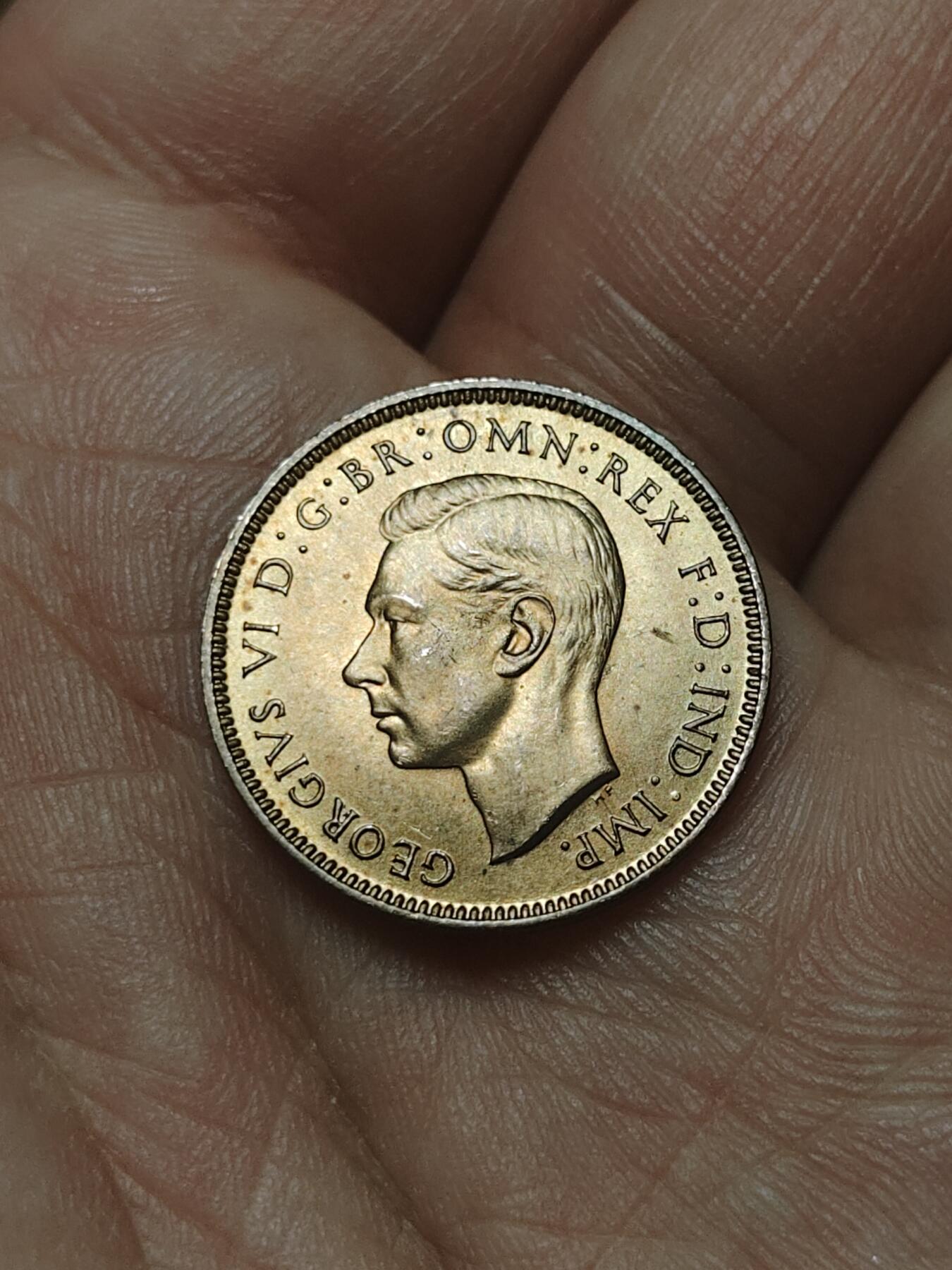 2026年第四十五场(总第二百一十四场）外国好品散币场(免佣金) 原光好品–英国🇬🇧1937年1法新(乔治六世加冕年，第一版首发年)