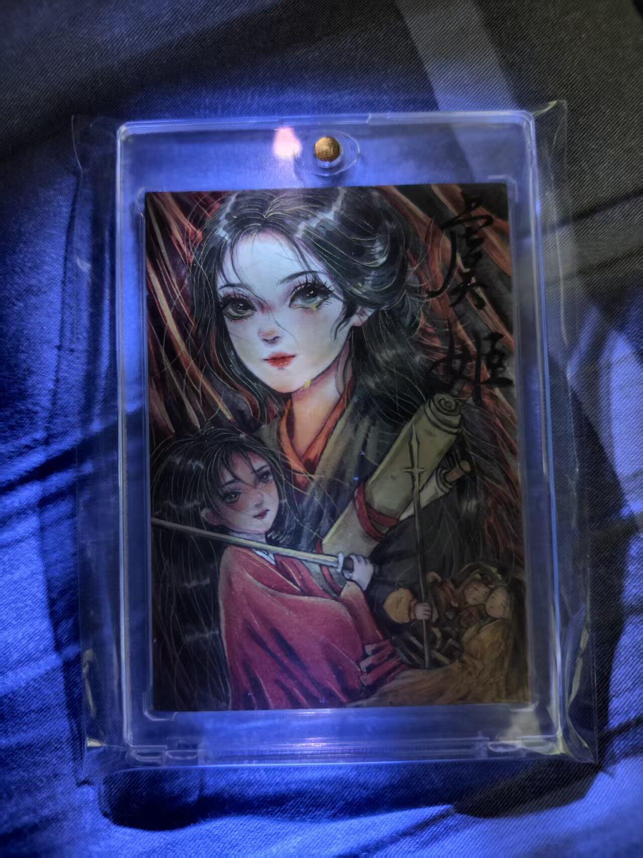 第112期阳大大卡牌拍卖第112期（持续收拍品，周六晚上九点截拍，进群福利早知道） 【特效手绘卡】叶修 虞姬 手绘盒里拆出 绝色手绘卡1/1特效拉满非常漂亮