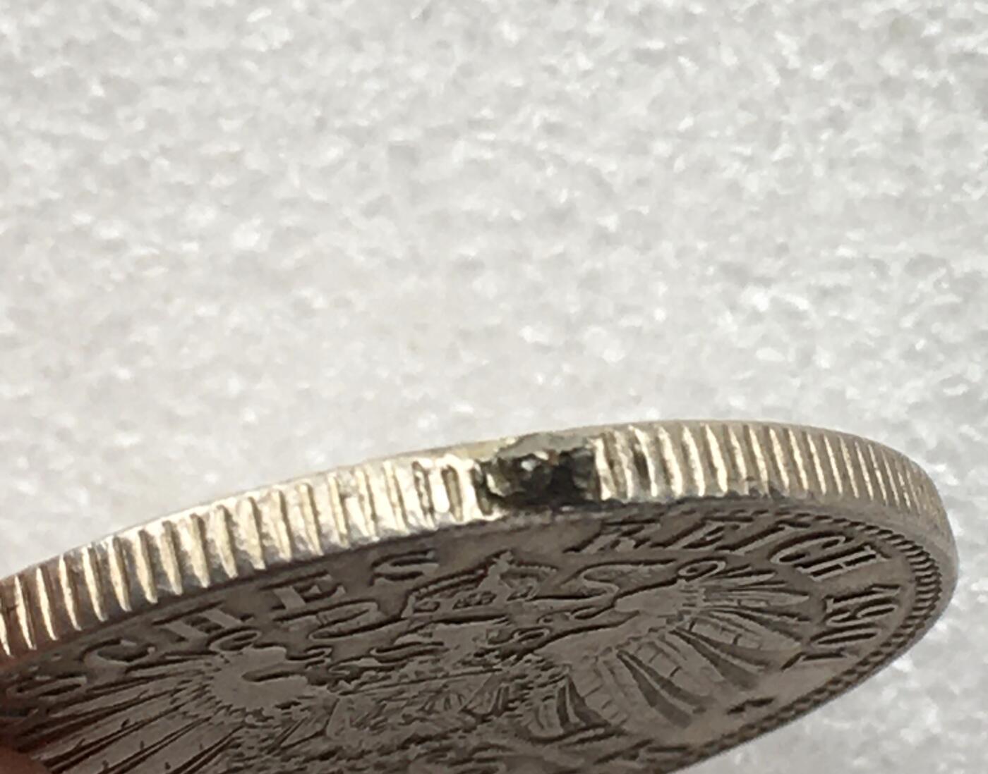 世界钱币专场拍卖 每周二开拍 1901年德国普鲁士建国200周年2马克银币 边道有焊点