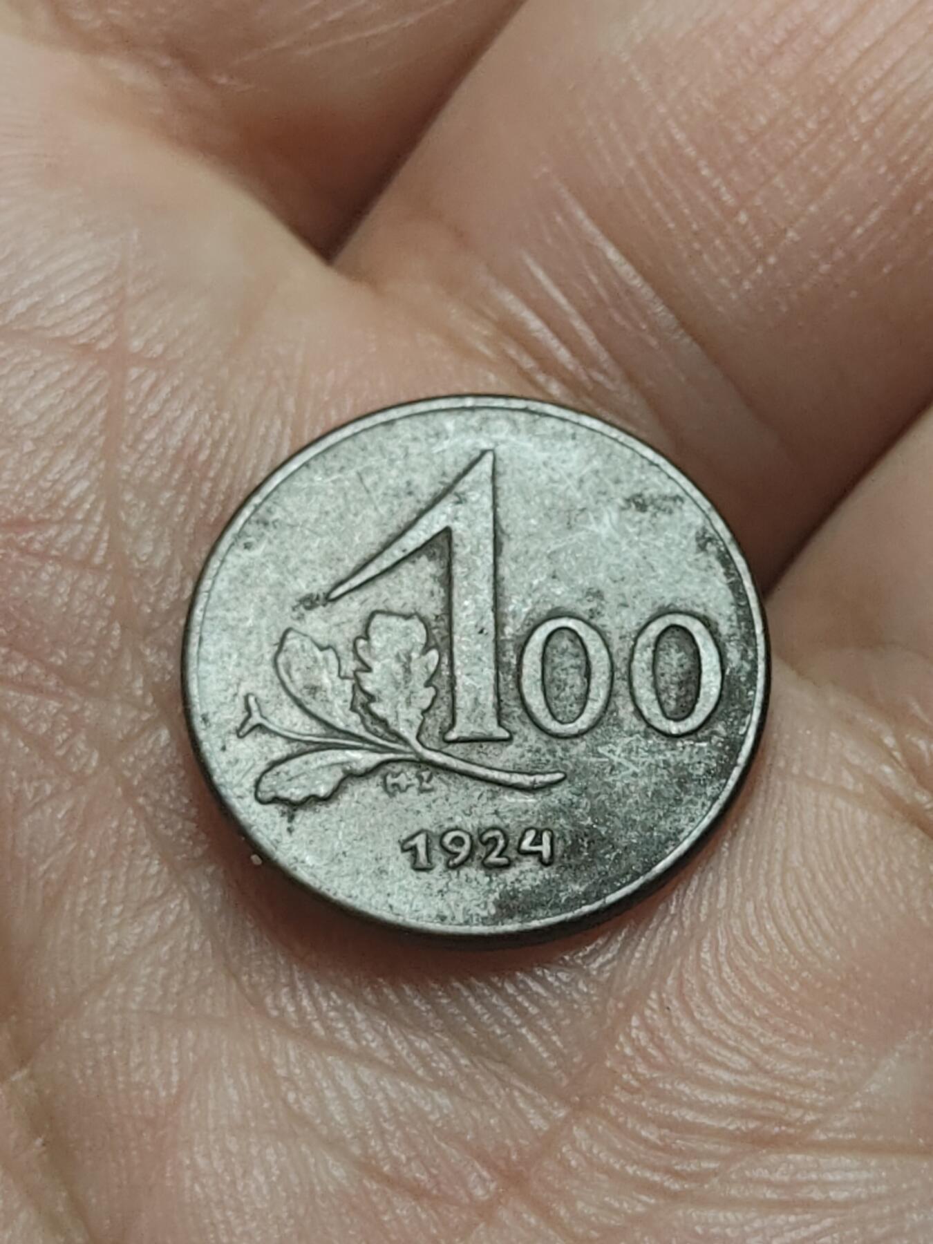 2026年第四十五场(总第二百一十四场）外国好品散币场(免佣金) 奥地利🇦🇹1924年100克朗(二战前共和国时期第一套，关门年仅发行2年)