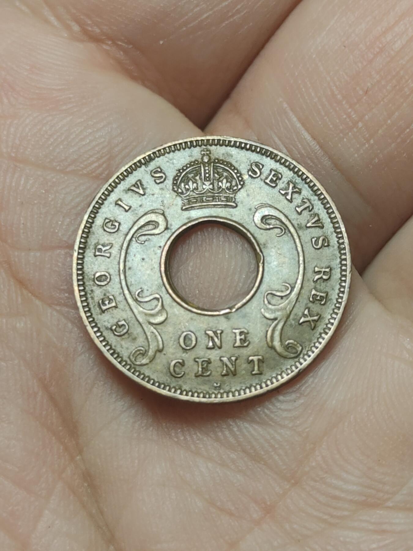 2026年第四十五场(总第二百一十四场）外国好品散币场(免佣金) 英属东非1951年1分(乔治六世第二版，H标喜敦厂造)