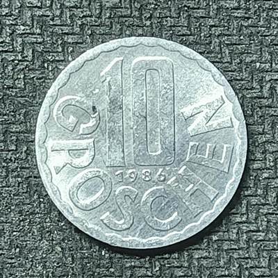 逸泉钱币2026第十九场世界钱币纪念币B2310-2754 2535奥地利1986年10格罗申