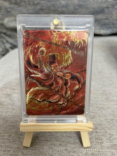 喜灰玩卡拍卖第八期，接拍品0佣金，欢迎送拍，释放现金流，让自己有资金可以购买更多喜欢的卡牌，让别的卡友能淘到更多心仪的卡牌 【限编】万享三国斗星录 罗琛老师绘 庞统 折光粗闪