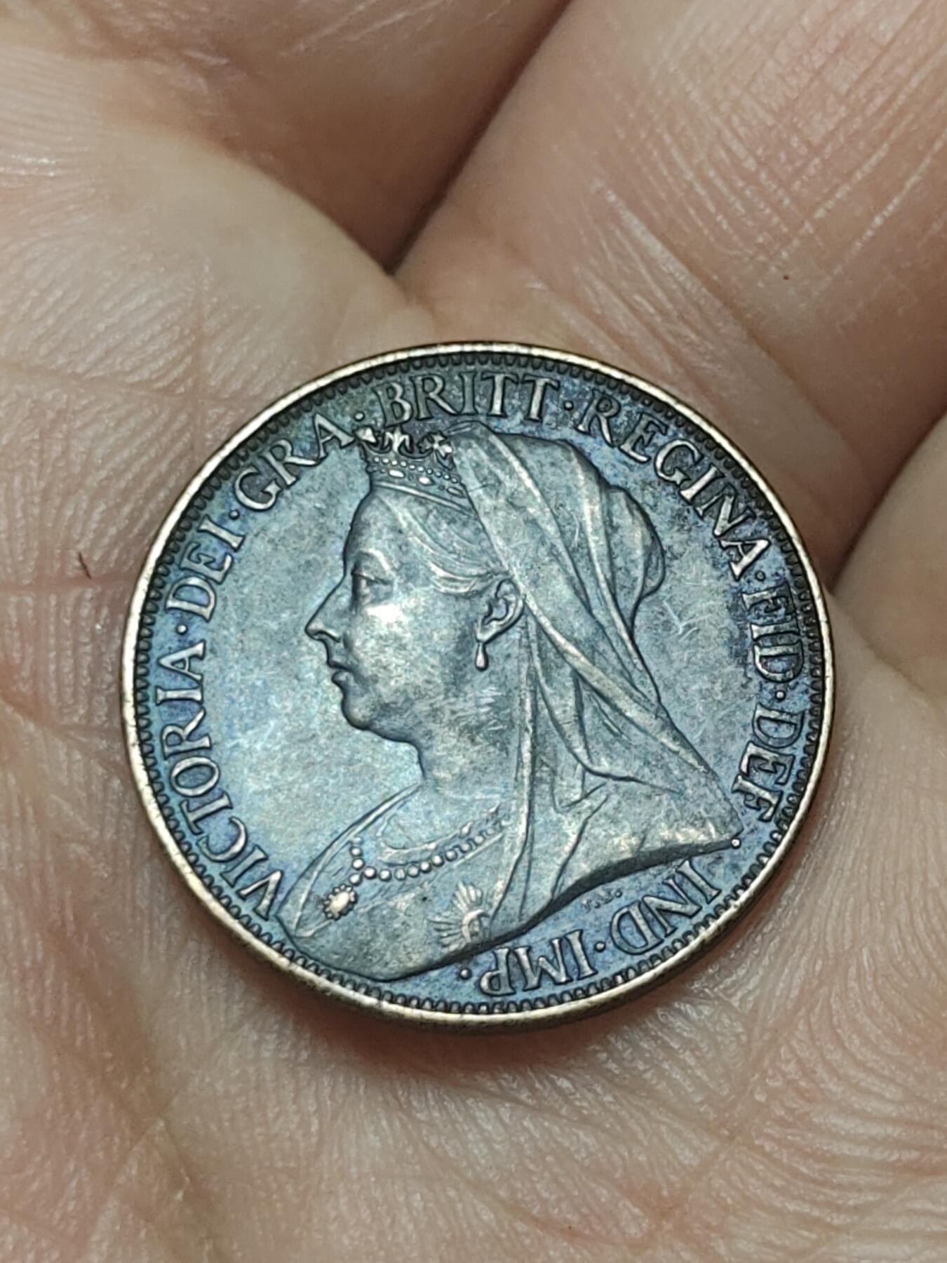 2026年第四十五场(总第二百一十四场）外国好品散币场(免佣金) 英国🇬🇧1901年1法新(维多利亚女王逝世年，老年披纱第二版，关门年)