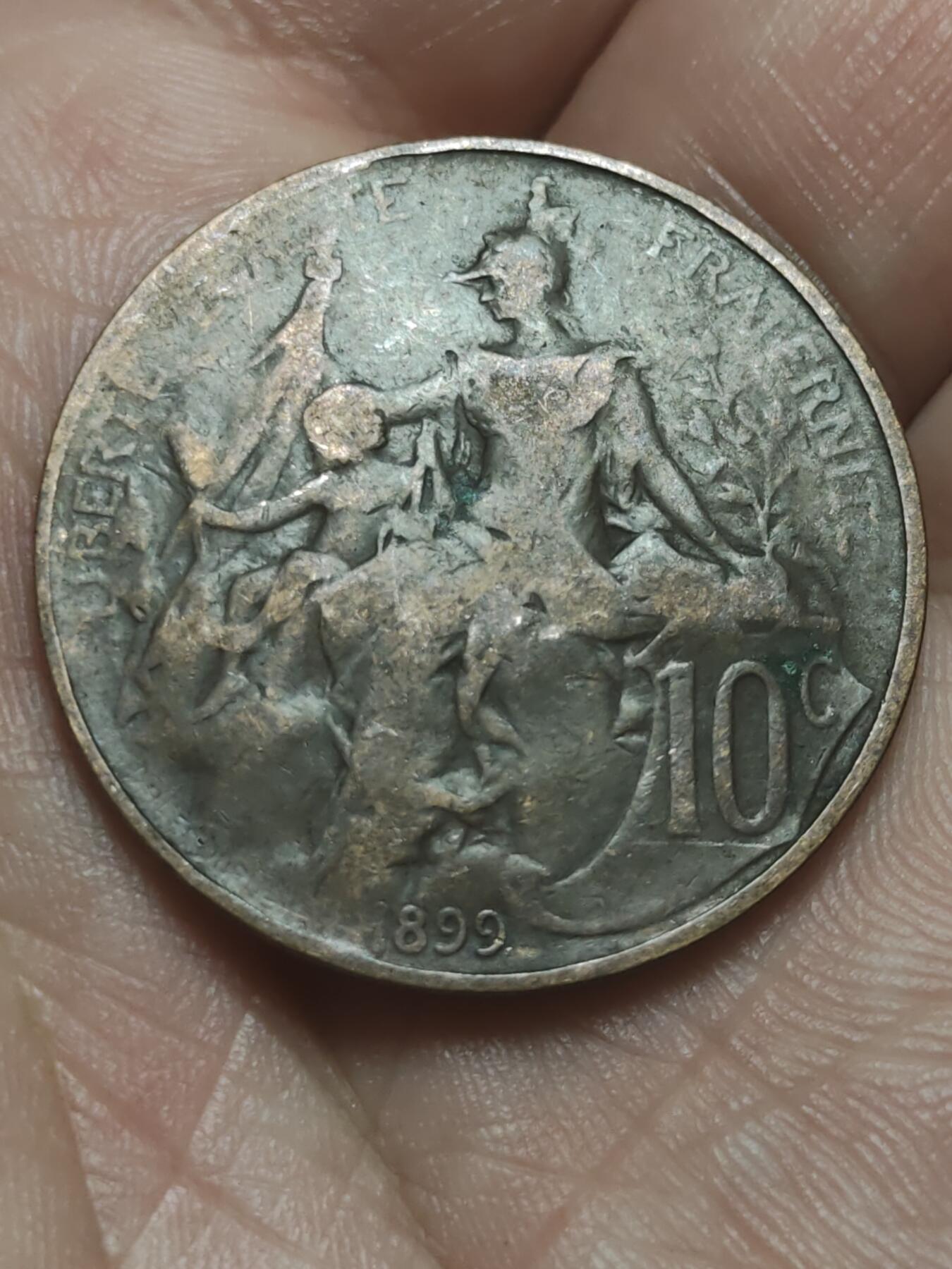 2026年第四十五场(总第二百一十四场）外国好品散币场(免佣金) 法兰西第三共和国1899年10生丁(第二版)