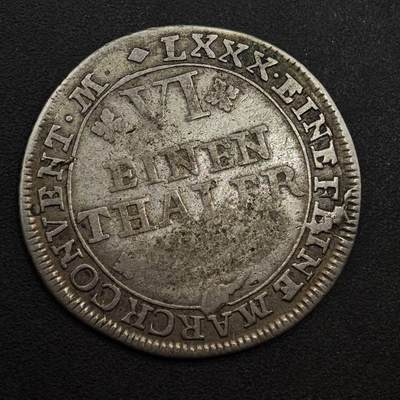 【淘币小摊】实时拍第八百九十六拍   银币套币场    每周一统一发货 德国布伦瑞克1/6泰勒银币