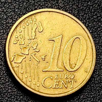 泉币菌-第228场-三月三 上巳节专场 拍品多 请提前出价 欧元 意大利2002年10欧分铜币 女神维纳斯 19.75MM