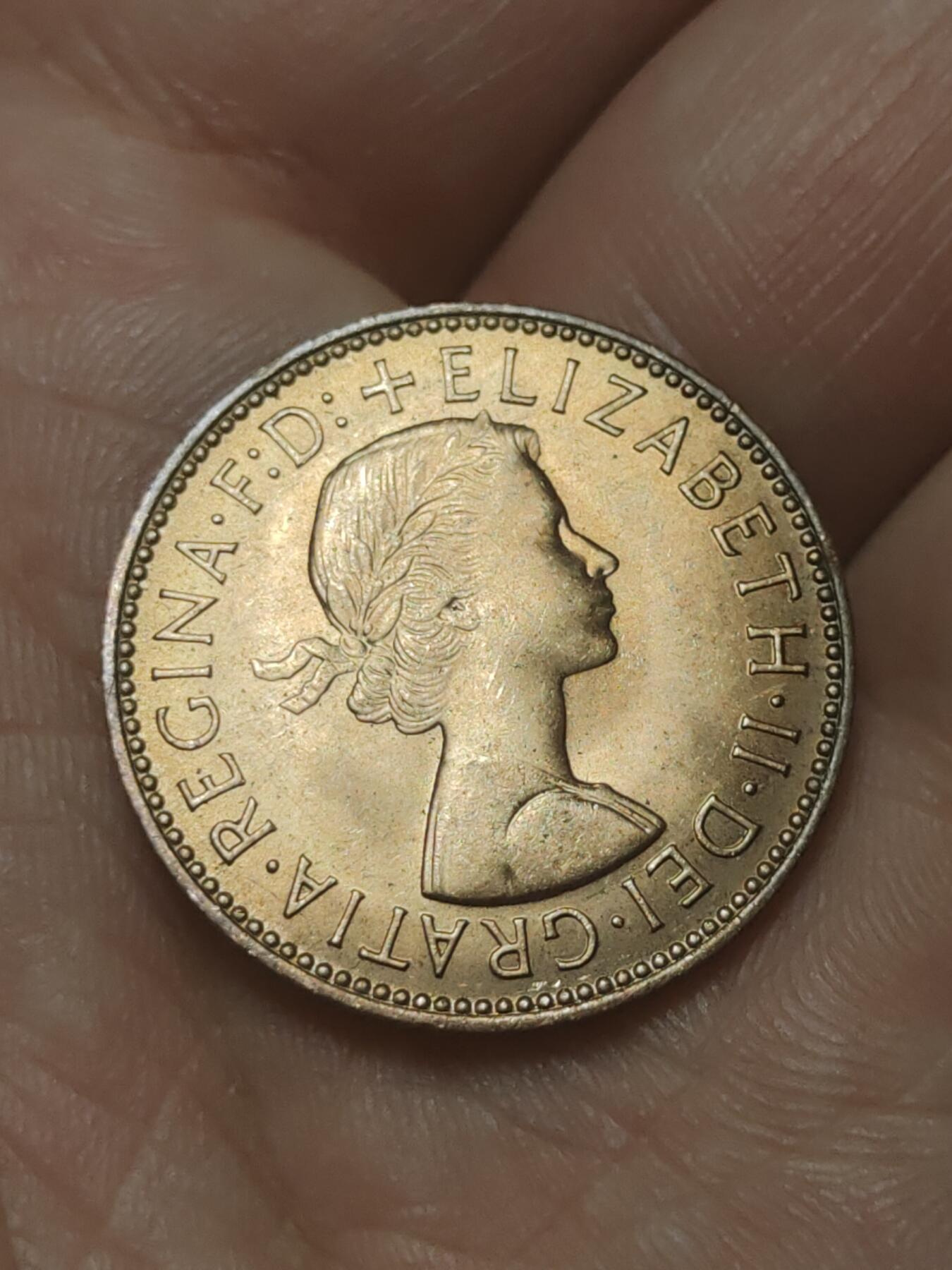 2026年第四十五场(总第二百一十四场）外国好品散币场(免佣金) 带光好品–英国🇬🇧1967年1/2便士(伊丽莎白二世青年桂冠第二版，普制币关门年)