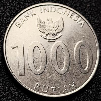 泉币菌-第229场-拍品多 请提前出价 2010 印度尼西亚1000盾 24mm 