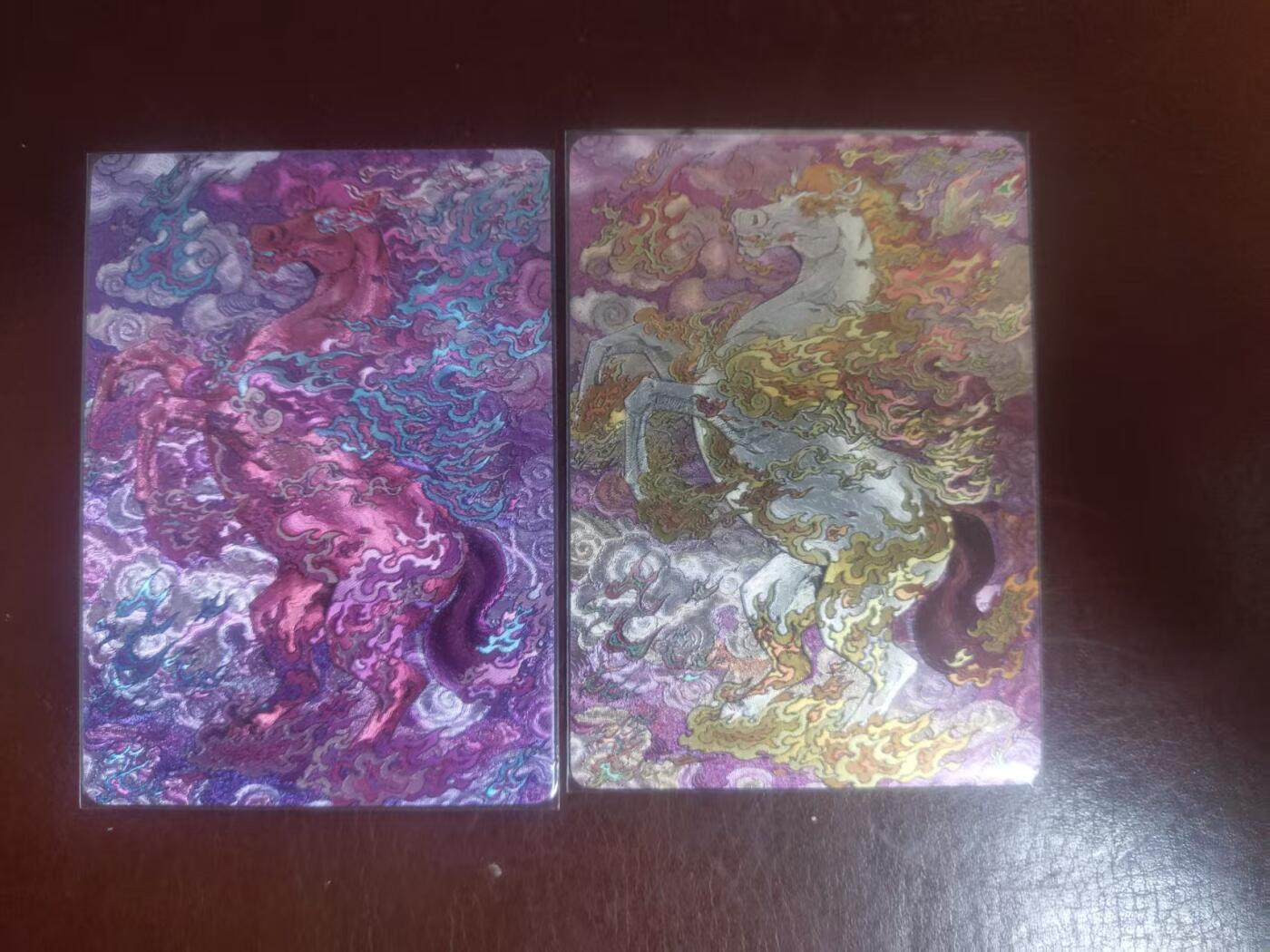 【持续收拍品】-琦卡当当铺～第42期★★~支持寄存★★~【9点40结束】扫码加群抽[包邮券]~ 【限编320/500】小花瓣-三周年纪念卡-天马-2张粗闪