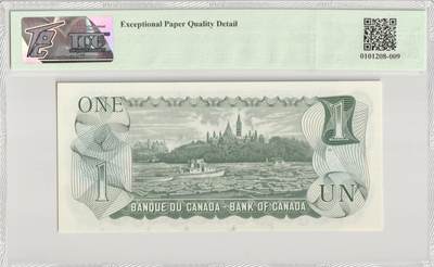 PThappally收藏第57次拍卖，英联邦地区硬币纸币 加拿大，1973年，1加元 选85c TQG 66 EPQD Gem UNC