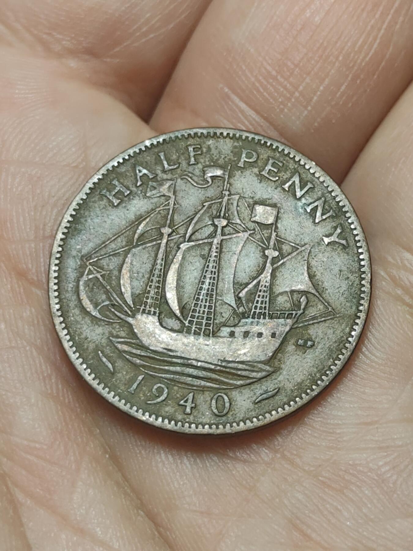 2026年第四十五场(总第二百一十四场）外国好品散币场(免佣金) 英国🇬🇧1940年1/2便士(乔治六世第一版)