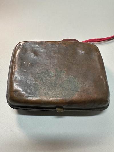 清-民国-建国｜老铜器专场.伍 民国/建国初老铜制红十字医用便携盒