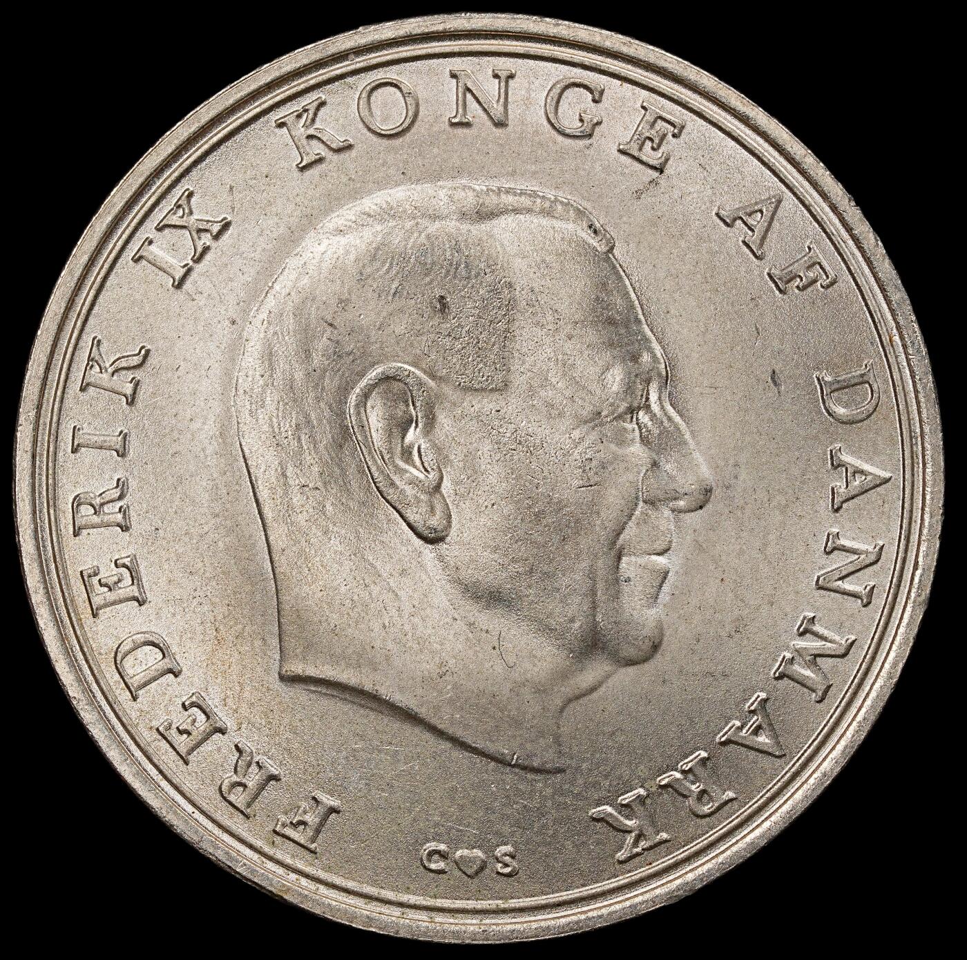 修遠堂世界钱币第112期 1968年丹麦公主本尼迪克特结婚纪念10克朗银币 20.40g，含银80%