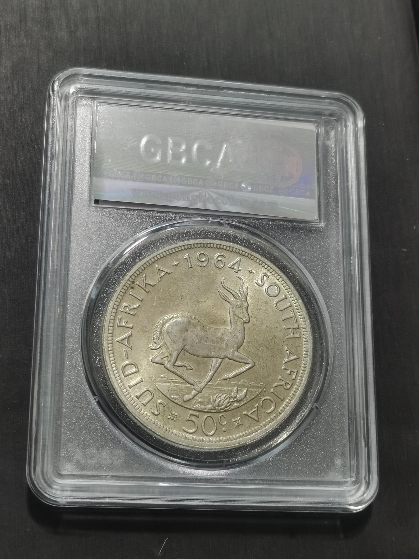 天下钱庄专场欢迎参拍 南非羚羊5先令银币