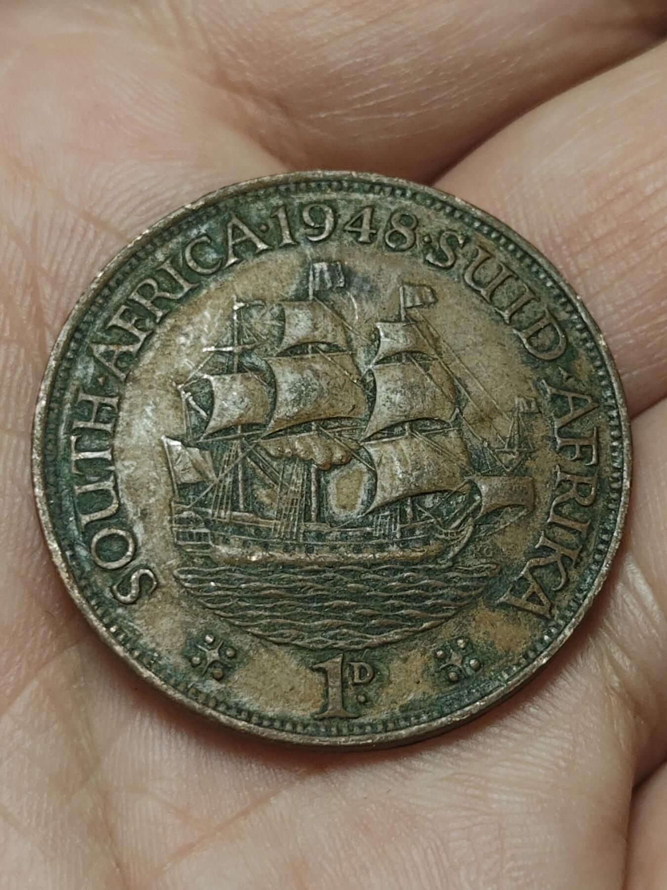 2026年第四十五场(总第二百一十四场）外国好品散币场(免佣金) 英属南非1948年1便士(乔治六世第二版，首发年)