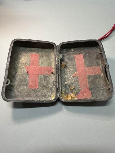 清-民国-建国｜老铜器专场.伍 民国/建国初老铜制红十字医用便携盒