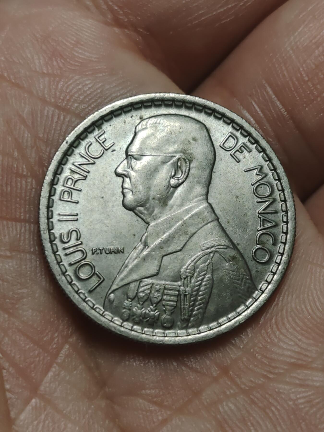 2026年第四十五场(总第二百一十四场）外国好品散币场(免佣金) 少见–摩纳哥🇲🇨1946单年份10法郎(路易斯二世时期)