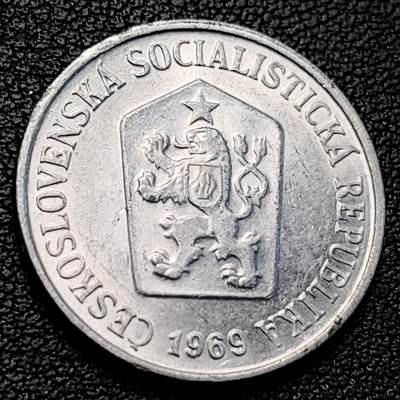 泉币菌-第229场-拍品多 请提前出价 捷克斯洛伐克 1969年 10赫勒铝币 22mm