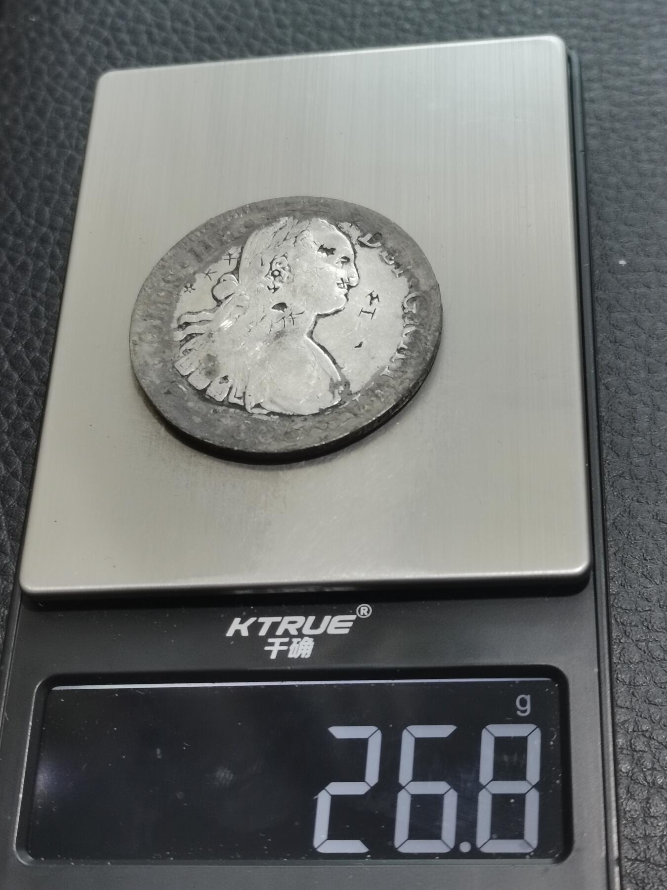 天下钱庄专场欢迎参拍 西属墨西哥卡四老双柱银币