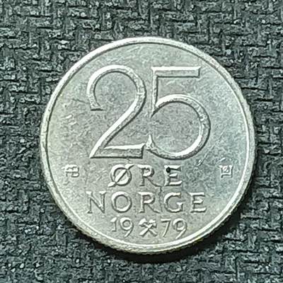 逸泉钱币2026第十九场世界钱币纪念币B2310-2754 2448挪威1979年25欧尔