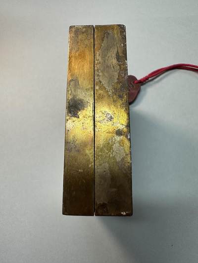 清-民国-建国｜老铜器专场.伍 民国江南春錾刻老铜墨盒