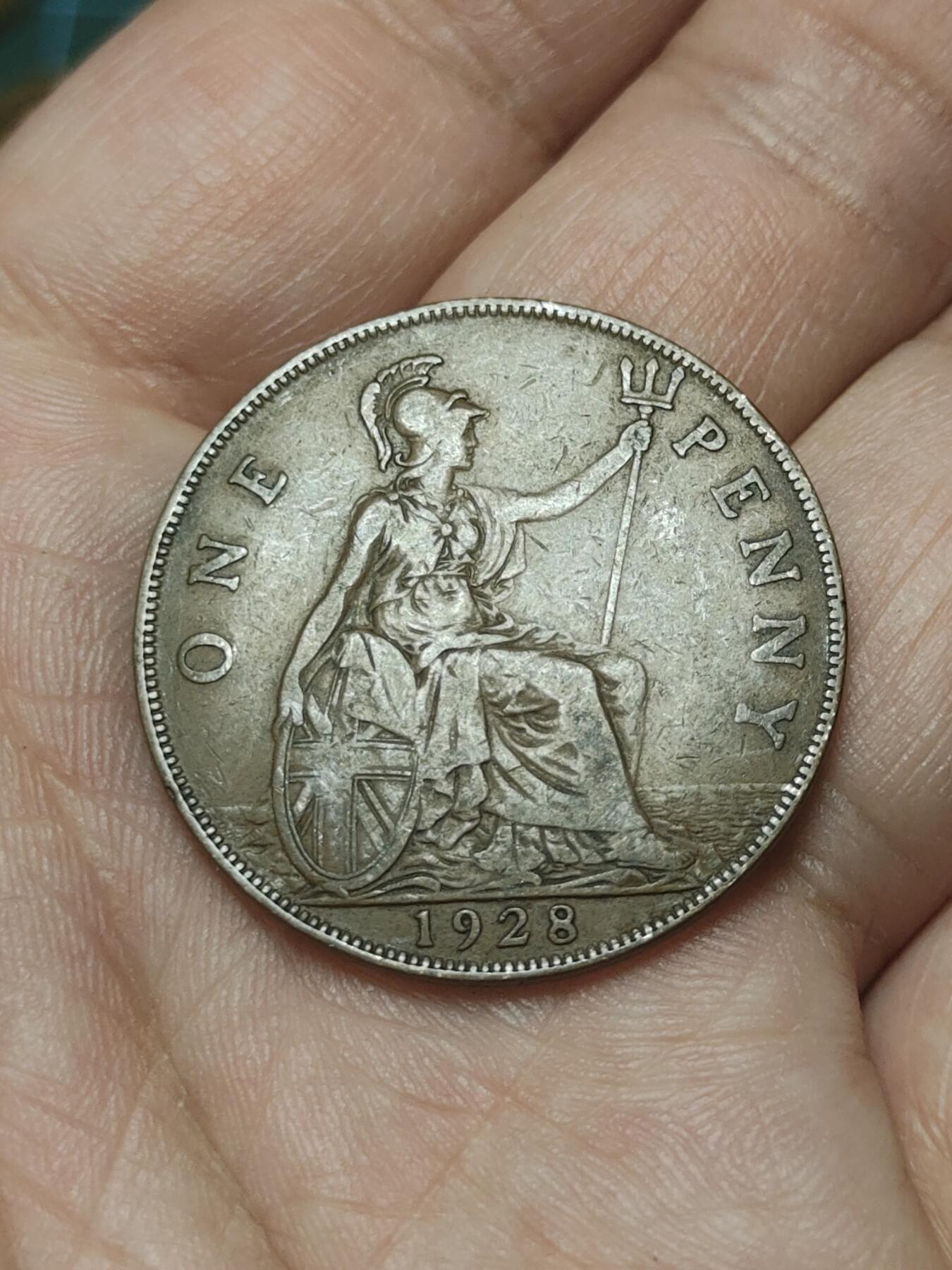 2026年第四十五场(总第二百一十四场）外国好品散币场(免佣金) 英国🇬🇧1928年1便士(乔治五世第三版，首发年)