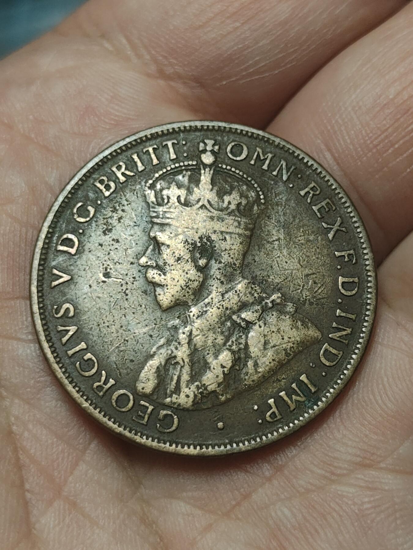 2026年第四十五场(总第二百一十四场）外国好品散币场(免佣金) 澳大利亚🇦🇺1917年1便士(乔治五世时期，c版I标加尔各答造)