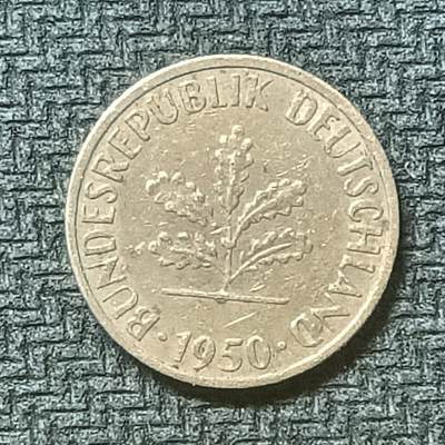 逸泉钱币2026第十九场世界钱币纪念币B2310-2754 2568联邦德国1950年1芬尼