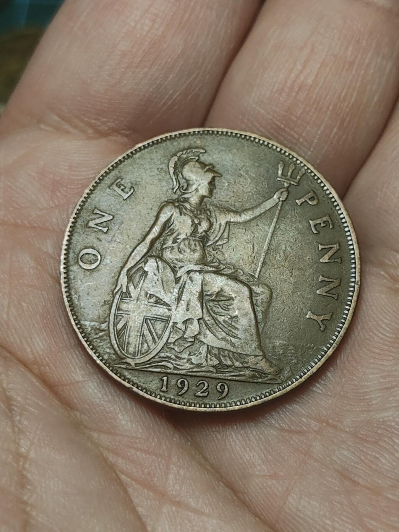 2026年第四十五场(总第二百一十四场）外国好品散币场(免佣金) 英国🇬🇧1929年1便士(乔治五世第三版)