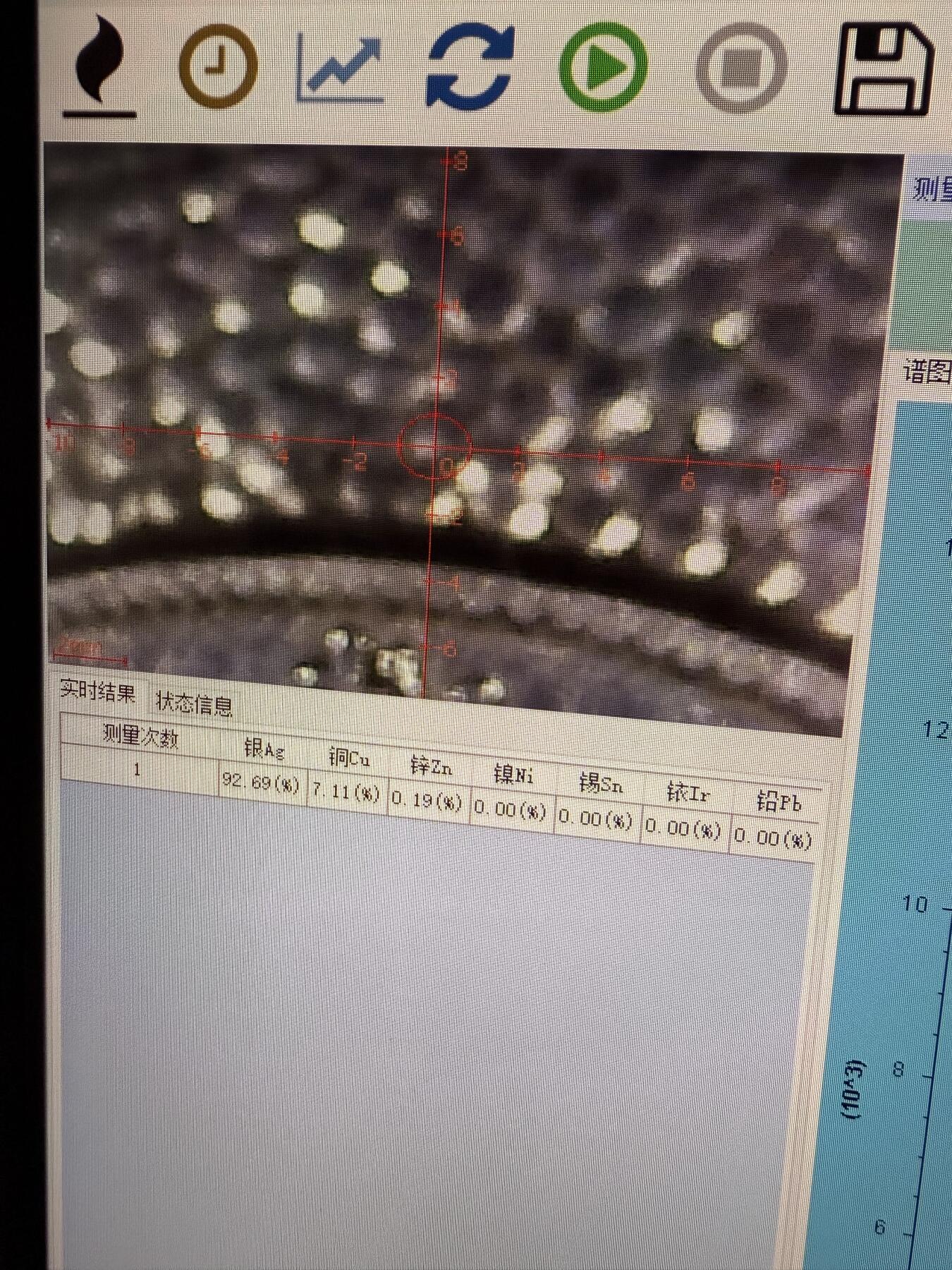 《竞宝斋》第481场 周日，周一 2场连拍 （全场包邮）20级店铺 欢迎送拍 银碟一个 带使用痕迹，直接约98mm，54.5克。带点测光谱仪数据（只代表相应点位的金属含量）