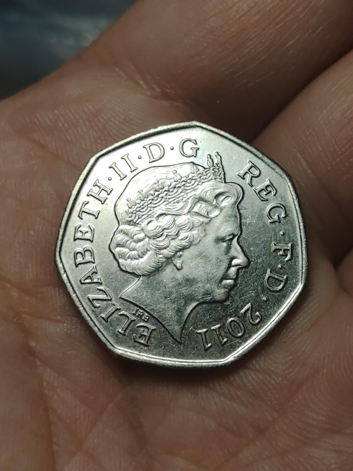 2026年第四十五场(总第二百一十四场）外国好品散币场(免佣金) 英国🇬🇧2011年50便士(2012年伦敦奥运会纪念币，14/29艺术体操)