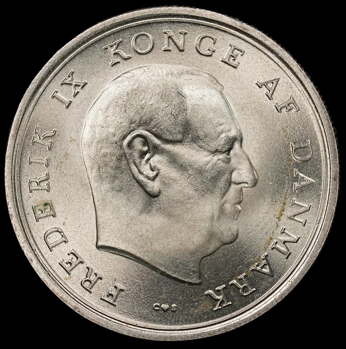 修遠堂世界钱币第112期 1967年丹麦玛格丽特公主结婚纪念10克朗银币 20.40g，含银80%