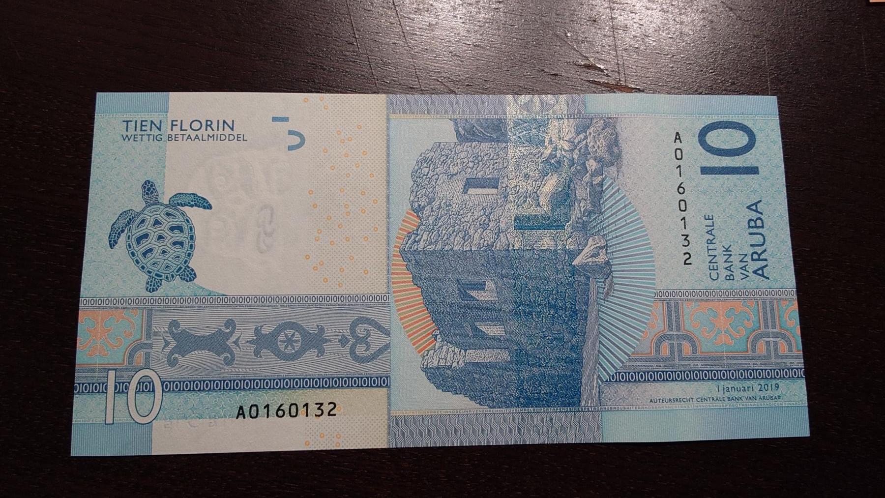 世界钱币～微拍第245期暨2026年第26期  新货卖剩品种部分上架提供选购【有看中的就一开始就出价，别为了晚付几天押金拖到最后，这里没出价的只要群里卖掉了就会撤】 2019年阿鲁巴10元 全新绝品无47尾号0132