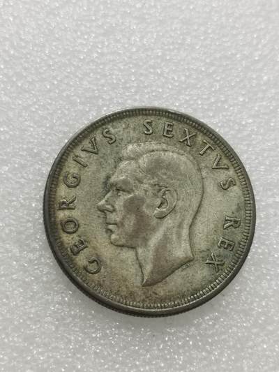 天下钱庄专场欢迎参拍 - 南非羚羊5先令银币