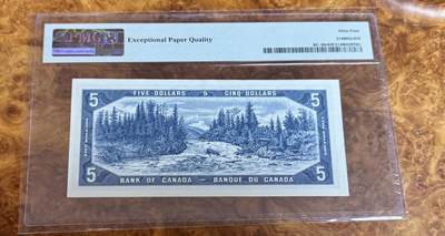 得物收藏 Chase Auction 第37期 - - 外钞、银元、民国钞和人民币混合场！ 持续更新！ 1954年加拿大5元，PMG64e！