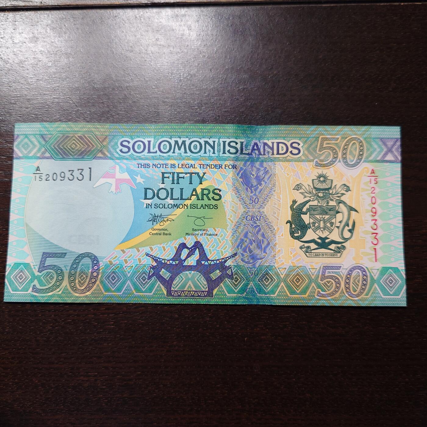 世界钱币～微拍第245期暨2026年第26期  新货卖剩品种部分上架提供选购【有看中的就一开始就出价，别为了晚付几天押金拖到最后，这里没出价的只要群里卖掉了就会撤】 2023年所罗门群岛50元 全新绝品无47尾号331