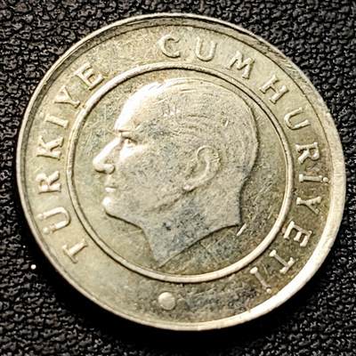 泉币菌-第229场-拍品多 请提前出价 土耳其 2009年 25库鲁斯 20.5mm 铜镍币