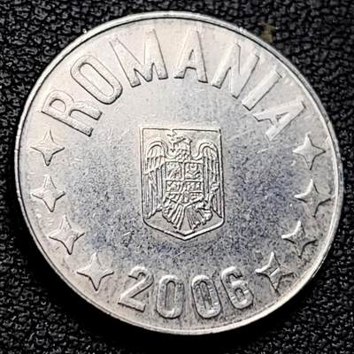 泉币菌-第229场-拍品多 请提前出价 罗马尼亚10巴尼硬币 鹰徽 21mm 欧洲币