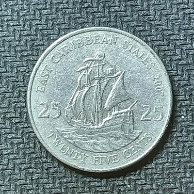 逸泉钱币2026第十九场世界钱币纪念币B2310-2754 2576东加勒比25分