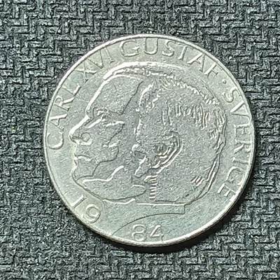 逸泉钱币2026第十九场世界钱币纪念币B2310-2754 2498瑞典1984年1克朗