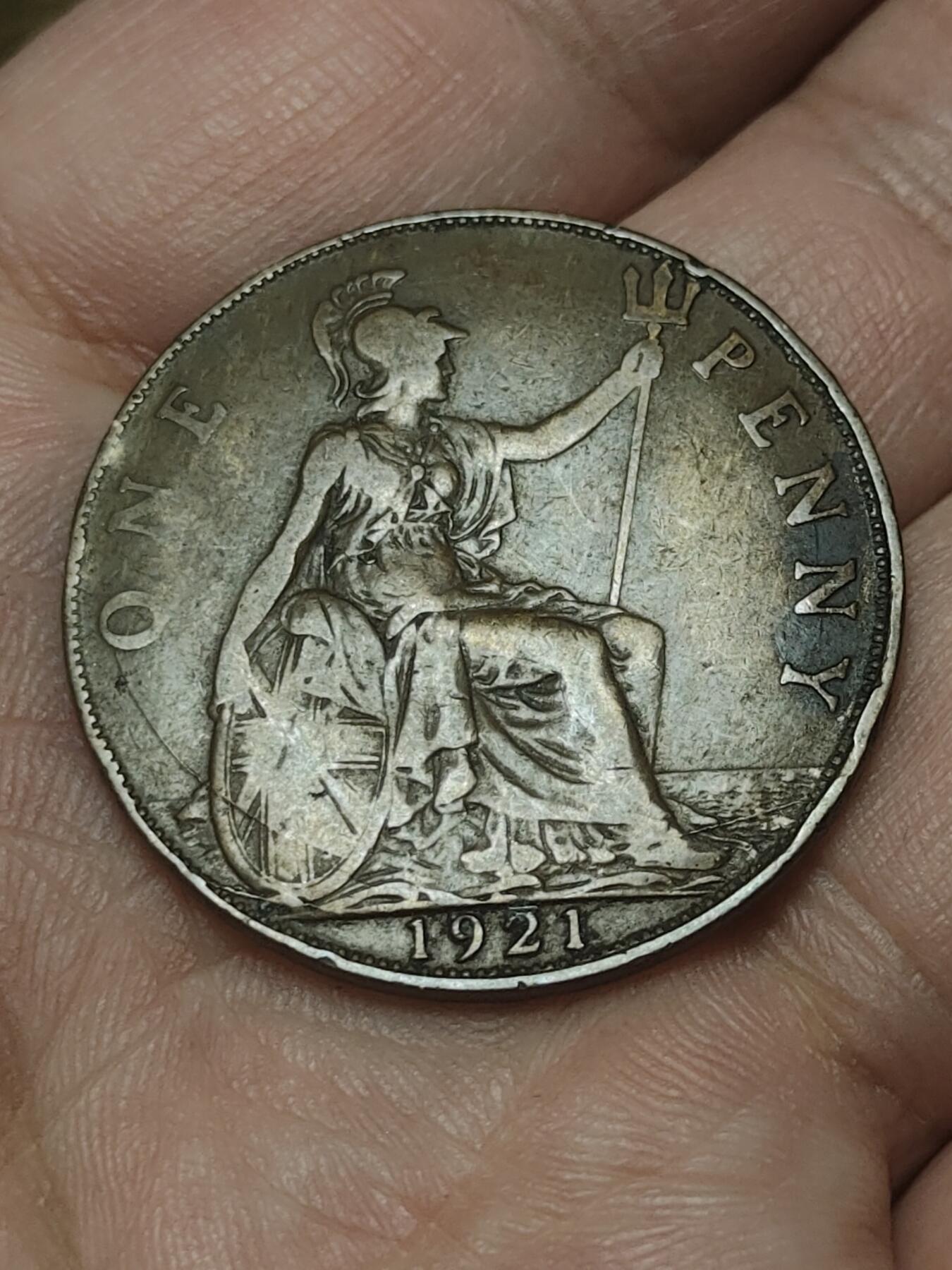 2026年第四十五场(总第二百一十四场）外国好品散币场(免佣金) 英国🇬🇧1921年1便士(乔治五世第一版)