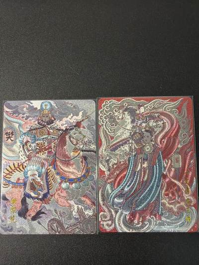 NO.31 好又多金牌大场，期期夯爆，每周必拍！要啥有啥，一站式配齐，方便凑单！（周6晚9点截拍，卖家送拍0抽成！） 百里 荡寇志2特卡 冯涛 铁马红妆系列樊梨花(卡背错印)、扈三娘 一套2张  粗闪