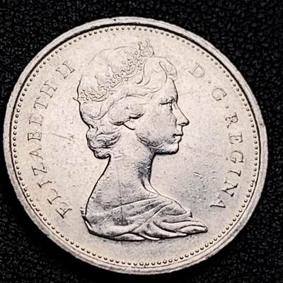 泉币菌-第229场-拍品多 请提前出价 高币值 加拿大1975年1/4加拿大元 伊丽莎白二世 驯鹿 24mm 